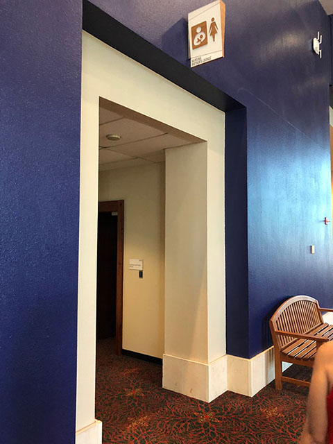 The nursing mothers’ room is depicted in this photo.