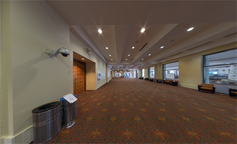 This photo is of the River level hallway.
